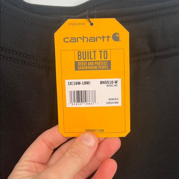 Carhartt Women's 1X Relaxed Fit Fleece Jogger Sweatpants NWT - Picture 2 of 8